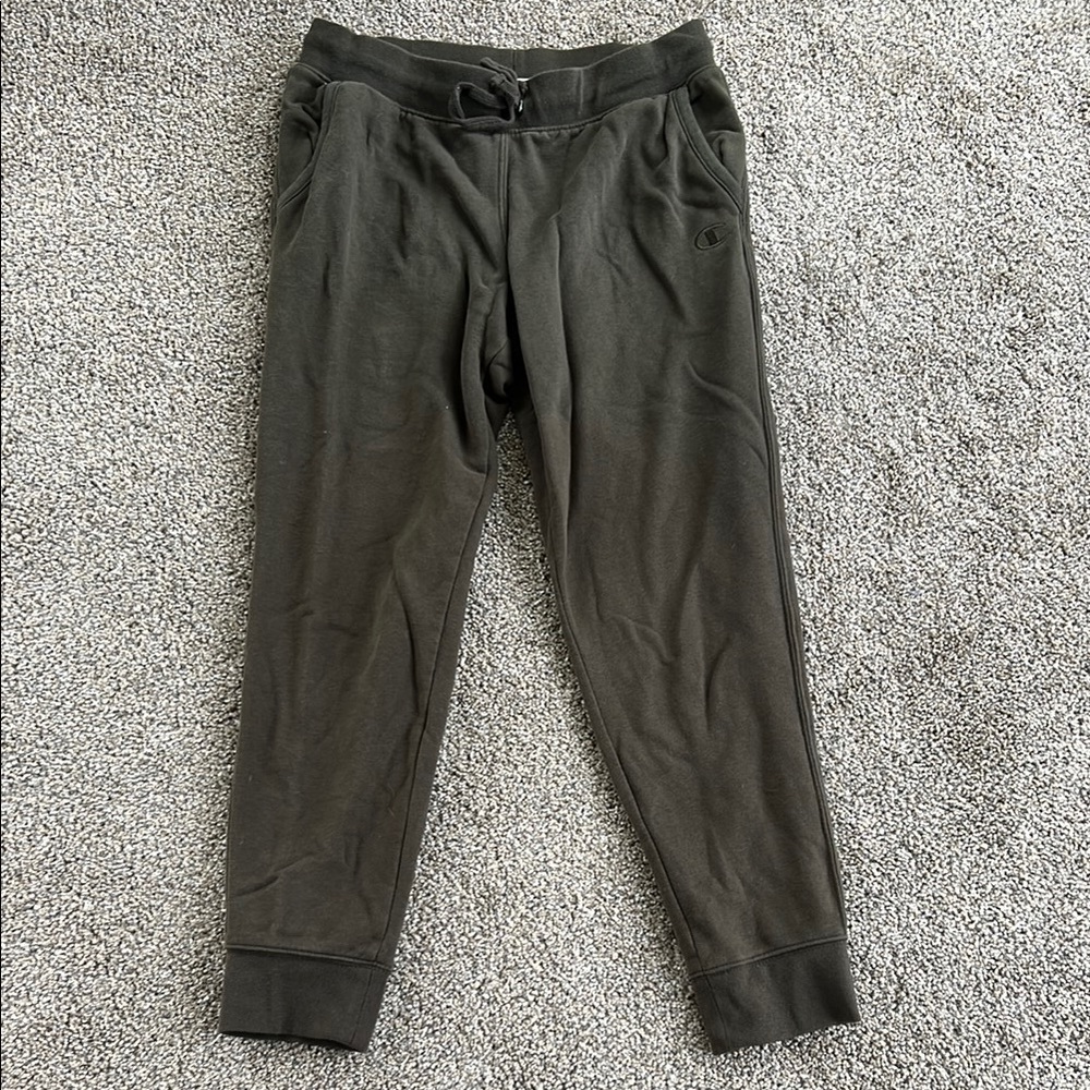 Champion Olive Jogger Sweatpants Relaxed Fit